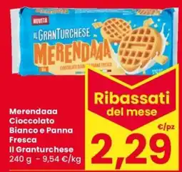 Despar Merendaaa Cioccolato Bianco e Panna Fresca Il Granturchese offerta