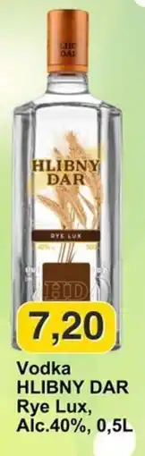 Mix Markt Vodka HLIBNY DAR Rye Lux offerta