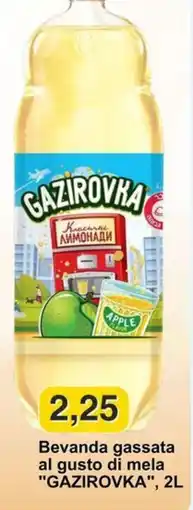 Mix Markt Bevanda gassata al gusto di mela "GAZIROVKA" offerta