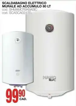 Mondo Brico Scaldabagno elettrico murale ad accumulo 80 lt offerta