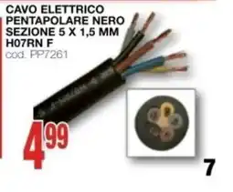 Mondo Brico Cavo elettrico pentapolare nero offerta