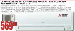Mondo Brico Climatizzatore Mitsubishi Serie HR Smart R32 offerta