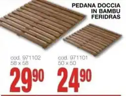 Mondo Brico Pedana doccia in bambu Feridras offerta