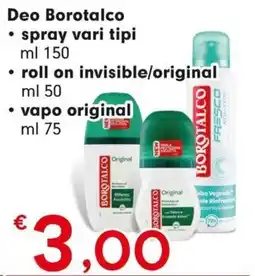 DeSpar Express Deo Borotalco offerta