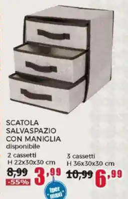 Happy Casa Scatola salvaspazio con maniglia offerta