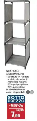 Happy Casa Scaffale 3 scomparti offerta