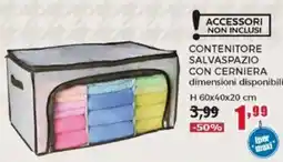 Happy Casa Contenitore salvaspazio con cerniera offerta