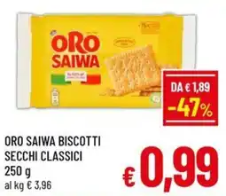 A&O Oro Saiwa biscotti secchi classici offerta
