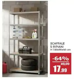 Happy Casa Scaffale 5 ripiani offerta