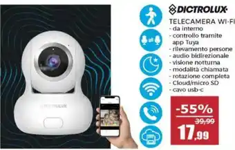 Telecamera Wi-Fi Dictrolux