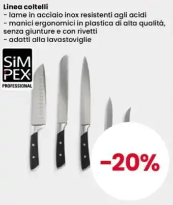 Linea coltelli Simpex Professional