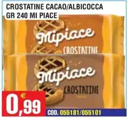 Immenso Cash Mipiace crostatine cacao/albicocca offerta