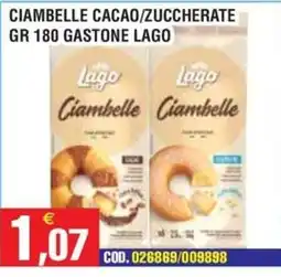 Immenso Cash Ciambelle Cacao/Zucchero Gastone Lago offerta
