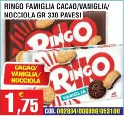 Immenso Cash Ringo famiglia cacao/vaniglia/nocciola offerta