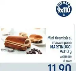 Talento Professional Store Mini tiramisù al mascarpone Martinucci offerta
