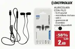 Happy Casa Auricolari con filo Dictrolux offerta