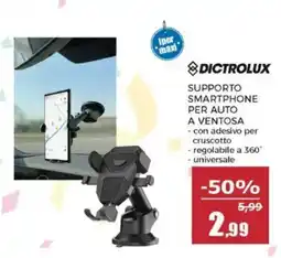 Happy Casa Supporto smartphone per auto a ventosa Dictrolux offerta
