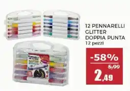Happy Casa Pennarelli ad acquerello glitter offerta