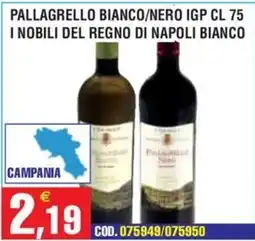 Immenso Cash Pallagrello bianco/nero IGP offerta