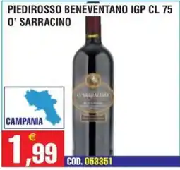 Immenso Cash O' Sarracino Piedirosso Beneventano IGP offerta