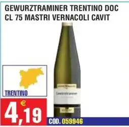 Immenso Cash Gewurztraminer Trentino DOC offerta