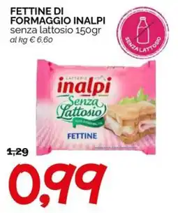 Hardis Fettine di formaggio Inalpi senza lattosio offerta