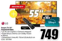 MediaWorld LG Smart TV 55" offerta