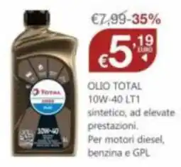 BricoCity Olio Total 10W-40 LT1 offerta