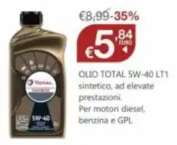 BricoCity Olio Total 5W-40 LT1 offerta