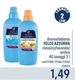 Talento Professional Store Ammorbidente Felce Azzurra classico offerta