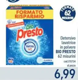 Talento Professional Store Detersivo lavatrice bio presto offerta