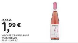 Orvea Vino frizzante rosè Tavernello offerta