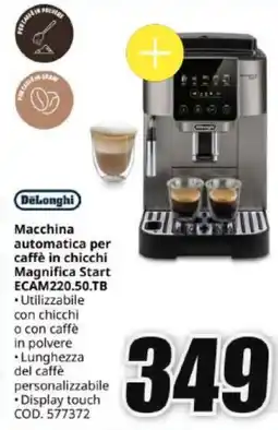 MediaWorld Macchina automatica per caffè in chicchi Magnifica Start offerta