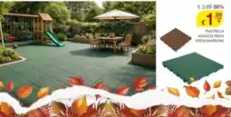 BricoCity Piastrella 40x40cm piena verde/marrone offerta