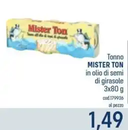 Talento Professional Store Tonno Mister Ton in olio di semi di girasole offerta