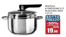 Happy Casa Pentola a pressione in acciaio inox offerta