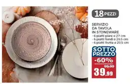 Happy Casa Servizio da tavola in stoneware offerta