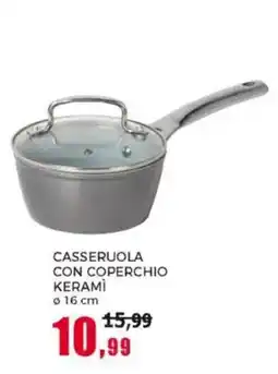Happy Casa Casseruola con coperchio keramì offerta