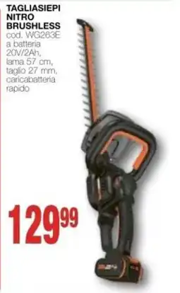 Mondo Brico Tagliasiepi Nitro Brushless offerta