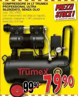 Mondo Brico Compressore 24 lt Trumex offerta