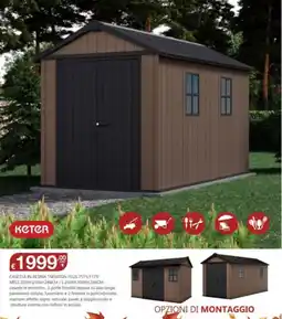 BricoCity Casetta in resina Newton Plus 7511/1175 offerta