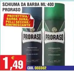 Immenso Cash Schiuma da barba Proraso offerta
