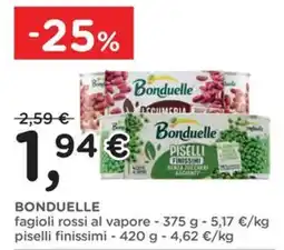 Orvea Bonduelle fagioli rossi al vapore offerta