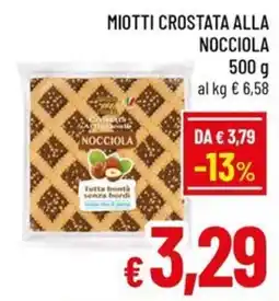 A&O Miotti crostata alla nocciola offerta