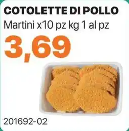 GrosMarket Cotolette di pollo Martini offerta