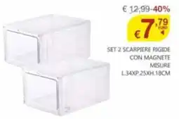 BricoCity Set 2 scarpiere rigide con magnete offerta