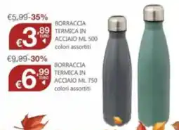 BricoCity Borraccia termica in acciaio offerta