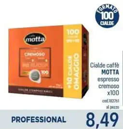 Talento Professional Store Cialde caffè Motta espresso cremoso offerta