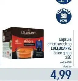 Talento Professional Store Capsule amore assoluto LOLLOCAFFÈ dolce gusto offerta