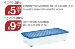 BricoCity Contenitore multibox roller c/ruote offerta
